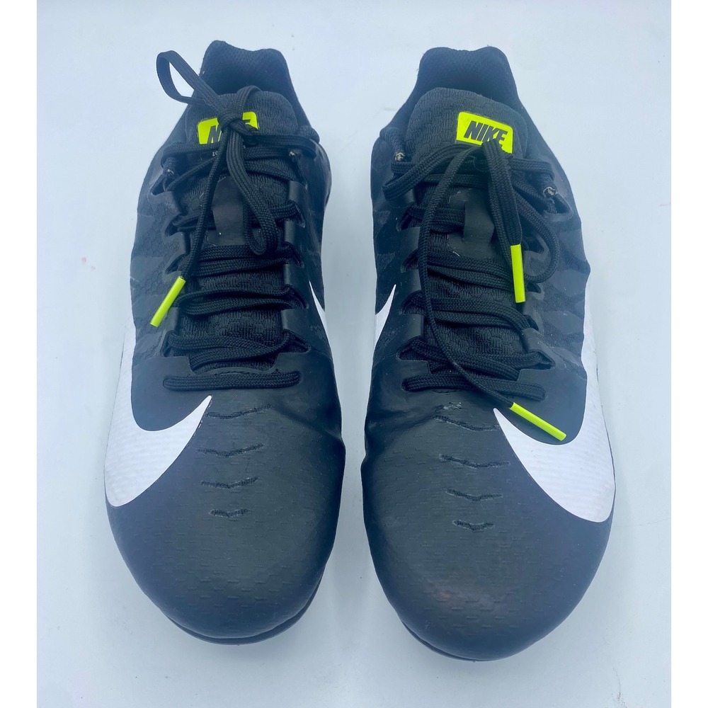 Nike Zoom Rival Racing Track‎ Running Spike Shoes Youth Sz 9.5 black white